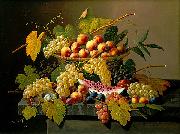 Severin Roesen Still Life with a Basket of Fruit France oil painting artist